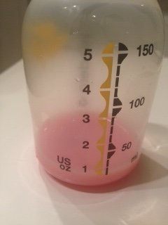 Pink breast milk